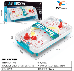 Masa Ice Hockey Fara Picioare Flippy ABS 2 Pucuri Tabela Scor 2 Impingatoare 33.3x8.2x16.7 cm Alb 