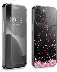 Set Husa si Folie de protectie Kwmobile pentru Apple iPhone 15 Pro Max Multicolor Silicon/Sticla securizata KWM000022TG001C 