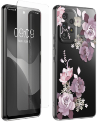 Set Husa si Folie de protectie Kwmobile pentru Samsung Galaxy A53 5G Multicolor Silicon/Sticla securizata KWM000021SF002C 