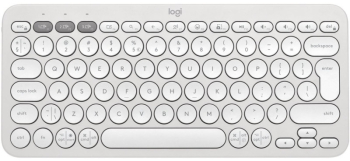 Logitech Pebble Keys 2 K380s tastaturi RF Wireless + Bluetooth QWERTY US International Alb 
