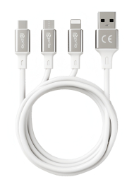 Cablu 3 in 1 Micro USB by ONSG® USB C and Lightning la USB C 3A ONSG® 1.2m Incarcare Rapida Durabilitate Extinsa Compatibilit 