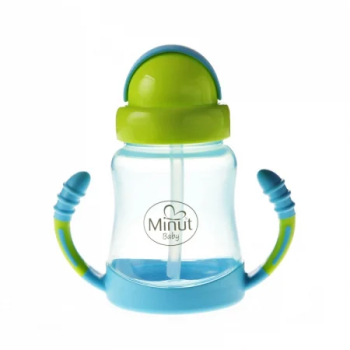 Cana anticurgere cu manere si pai silicon 210 ml 6+ 