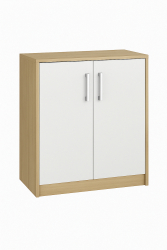 Comoda pentru office E 11 70 x 34 x 80 cm Strejar Sonoma si Alb 