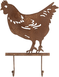 Cuier perete fier maro Gaina 24x5x31 cm 