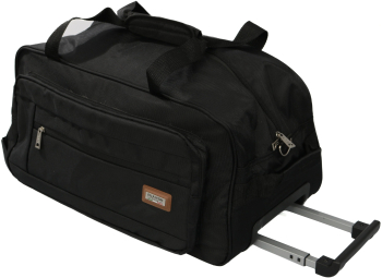 Geanta de voiaj cu troler Atena Negru 55x30x30cm 
