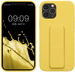 Husa Kwmobile pentru Apple iPhone 12/iPhone 12 Pro Galben Silicon 58283.165 