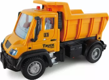 Mini camion basculanta RC cu telecomanda/ Lungime 12.6 cm/ Scara 1 24/ 2.4 Ghz/ Lumini fata/ RTR/ 3+ 