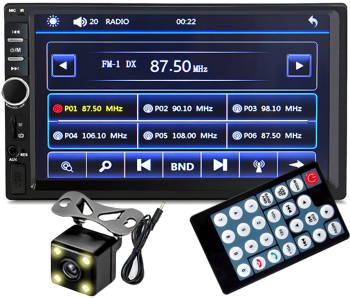 Player Video Auto Dimensiune 2Din + Camera Marsarier Inclusa Touchscreen De 7 Inch 4 X 50W Model Wds-30 Cu Bluetooth Handsfree Radio Mp3 