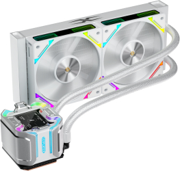 Cooler Procesor 1stPlayer X-Starship X-240 aRGB compatibil AMD/Intel White 