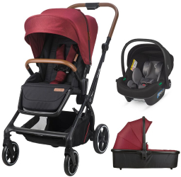 Sistem modular 3in1 Coccolle Saliara Cabernet + Scoica Coccolle Knox Anthracite 