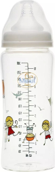 Biberon sticla borosilicata Minut Baby gat larg 300 ml 