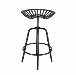 Esschert Design Scaun De Bar Tractor Negru 