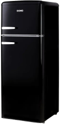 Frigider Retro DOMO 206 litri negru