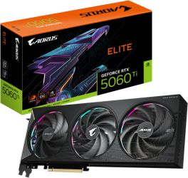 Placa video GIGABYTE AORUS ELITE NVIDIA GeForce RTX 5060 Ti 16GB GDDR7 128 bit DLSS 4.0 