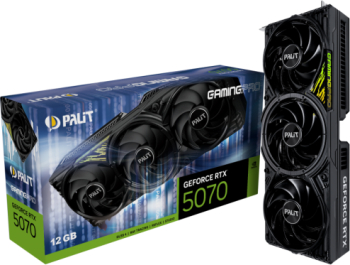Placa video Palit GamingPro NVIDIA GeForce RTX 5070 12GB GDDR7 192 bit DLSS 4 