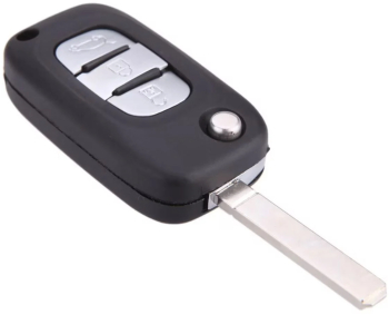 Carcasa cheie auto tip briceag Techstar pentru Renault &ndash 3 butoane compatibila cu Clio Megane Kangoo Fluence 