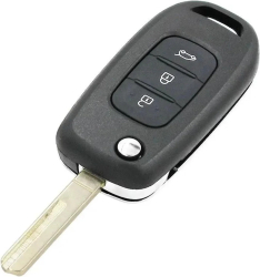 Carcasa Cheie Tip Briceag Techstar pentru Renault Kadjar Captur Megane Clio Koleos Scenic Laguna Fluence - 2 Butoane 