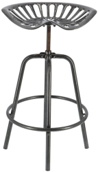 Esschert Design Scaun De Bar Tractor Gri 