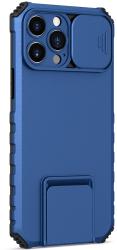 Husa Defender cu Stand pentru Samsung Galaxy A53 5G Albastru Suport reglabil Antisoc Protectie glisanta pentru camera Flippy 