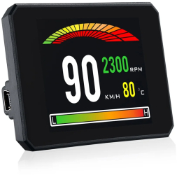 Sistem Monitor Auto Techstar P16 OBD2 HUD Afisaj Head-Up Display pentru Monitorizare Viteza RPM si Performanta Auto 