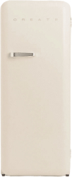 Frigider Retro CREATE 281 litri crem/silver