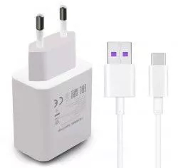 Incarcator Huawei Super Charge HW-050450E00 5A cu cablu HL-1289 Type-C Alb 