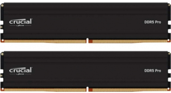 Kit Memorie Crucial Pro Black Intel XMP 3.0 AMD EXPO 32GB 2x16GB DDR5 6000MHz CL48 Dual Channel memorii