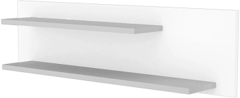 Raft dublu de perete Hubners Patrik 100 cm alb grafit 