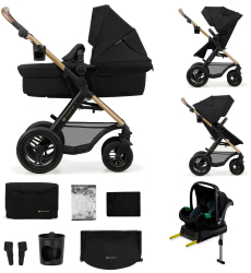Carucior Multifunctional Kinderkraft Moov 2 Air 4in1 Pure Black 