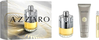 Set Apa de Toaleta cu vaporizator 100 ml + Sampon pentru par si corp 75 ml + Apa de Toaleta 10 ml Azzaro Wanted Homme