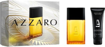 Set Apa de Toaleta cu vaporizator 100 ml + Sampon pentru par si corp 75 ml Azzaro Pour Homme 