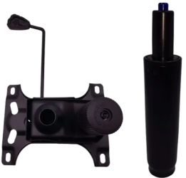 Set mecanism reglaj si cilindru piston gaz pentru scaune birou negru 30 cm 