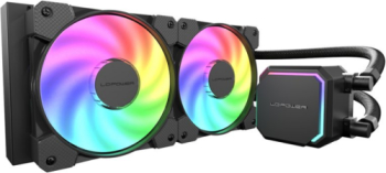 Cooler procesor LC Power JetFlow 240 ARGB LED 2 x 120 mm Black 
