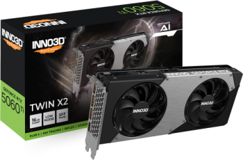Placa video INNO3D TWIN X2 NVIDIA GeForce RTX 5060 Ti 16GB GDDR7 128 bit DLSS 4 