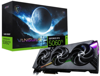 Placa video MSI VANGUARD SOC NVIDIA GeForce RTX 5060 Ti 16GB GDDR7 128 bit DLSS 4 
