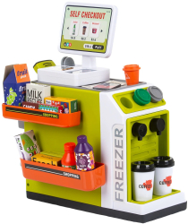 Set jucarie Chipolino Supermarket cu lumini sunete si 46 accesorii