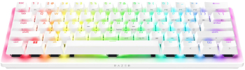 Tastatura gaming mecanica cu fir Razer Huntsman V3 Pro Mini Razer Analog Optical Switch Gen-2 iluminare Razer Chroma RGB US layout Alb 