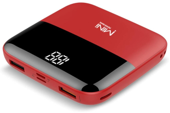 Baterie externa Fast charger VoltPocket afisaj digital 10.000 mAh rosu 