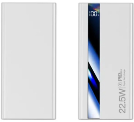 Baterie externa Power Bank cu incarcare Ultra rapida Fast Charge 22 5W 10.000 mAh alb 