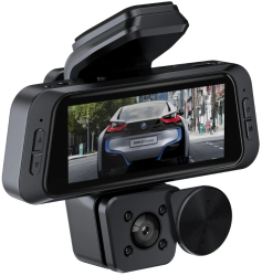 Camera video auto tripla Dash Cam S3 3 lentile WiFi Night Vision Ecran IPS Full HD 1080P 3.16&rdquo Inregistrare duala Senzor G Senzor