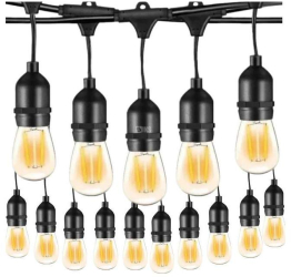 Ghirlanda Luminoasa Decorativa SIKS Cu Becuri De Interior/Exterior/Gradina cu Alimentare la Priza Pendule LED 15 Metri Lumina Calda Int 