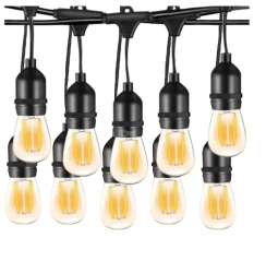 Ghirlanda Luminoasa Decorativa SIKS Cu Becuri De Interior/Exterior/Gradina cu Alimentare la Priza Pendule LED 10 Metri Lumina Calda Int 