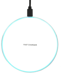 Incarcator magnetic rapid wireless inteligent Fast Charger 15W 10W 7.5W culoare alb