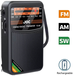 Mini radio portabil 3W FM AM SW AUX mufa pentru casti cu acumulator inclus JOC-TG66 