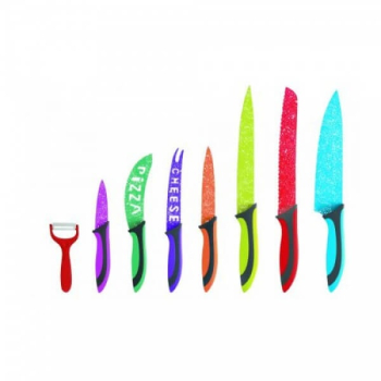Set de cutite pentru bucatarie din inox 8 piese Floria ZLN-1143 multicolor 