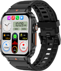Smartwatch COOSTAR® Ceas Inteligent Barbatesc CRD05 ecran HD 1 95&rdquo Rezolutie 240x282 Procesor RTL8763EWE Aplicatie FitCloudPro 