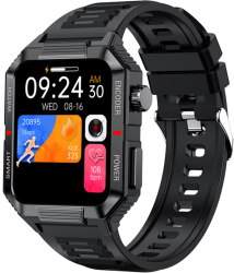 Smartwatch IXIU® Ceas Inteligent Barbatesc QW88 Ecran 1.99&rdquo TFT Rezolutie 400x454 Procesor AC7012A6 NFC Aplicatie DaFit Apeluri 