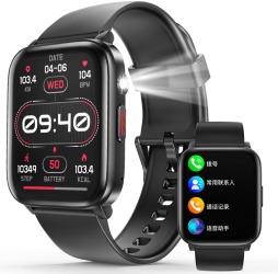 Smartwatch IXIU® Ceas Inteligent Unisex T63B Ecran 1 83&rdquo TFT Color Rezolutie 240x284 Procesor AB5681G Aplicatie FitCloudPro 