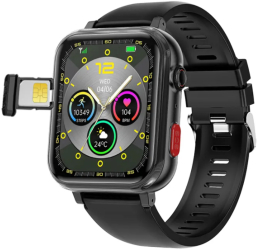 Smartwatch IXIU® Ceas Telefon Inteligent Barbatesc G18 Apeluri independente in 4G cu SimCard Ecran 1 83&rdquo Retina HD Rezolutie 