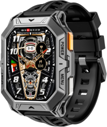 Smartwatch TWINKLER® Ceas Inteligent Barbatesc TKY-S09 ecran AMOLED 2 13&rdquo Rezolutie 470x502 Procesor Realtek 8763EWE-VP Altimetru 